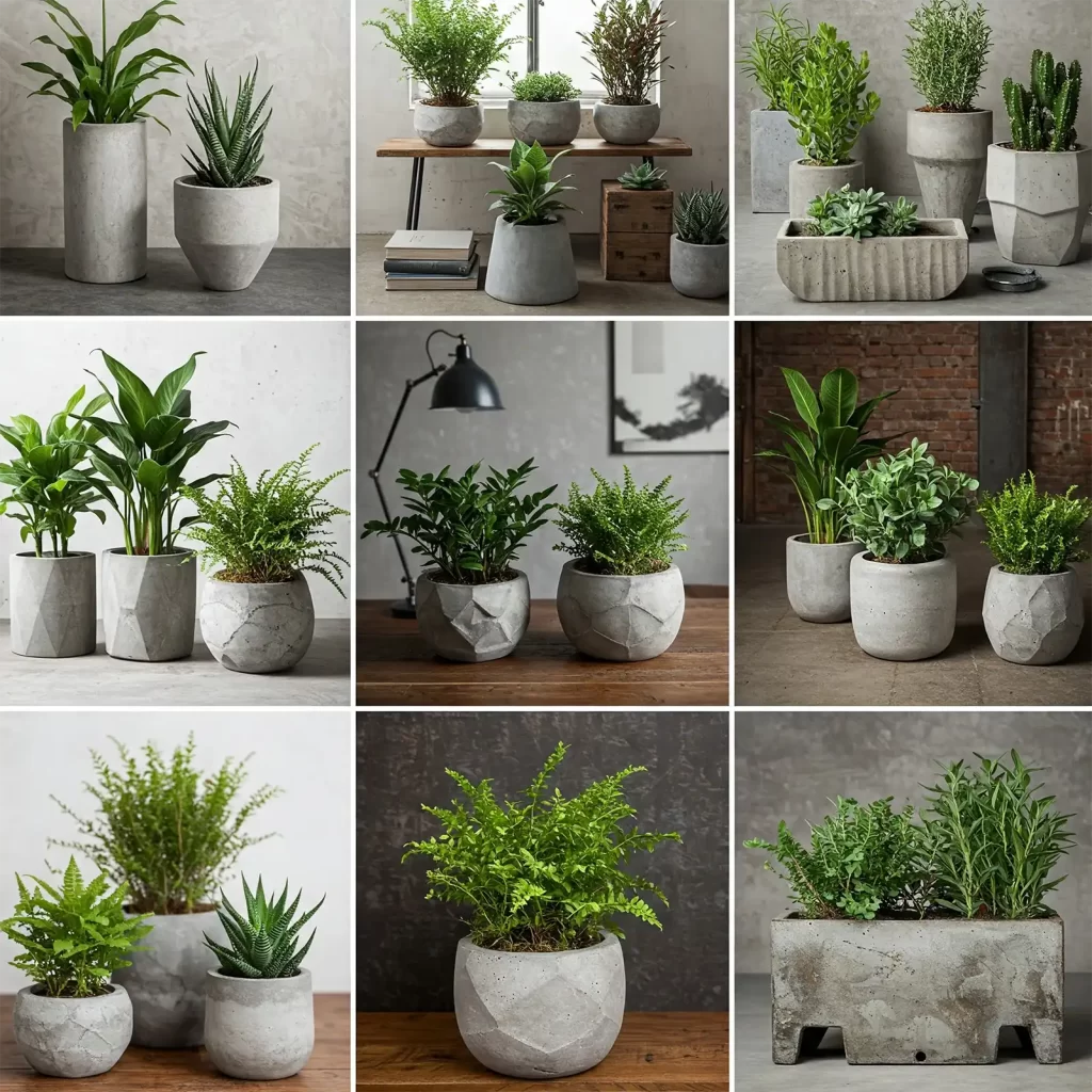 Inspírate para decorar tu hogar con macetas de concreto de diseño Dekora HM